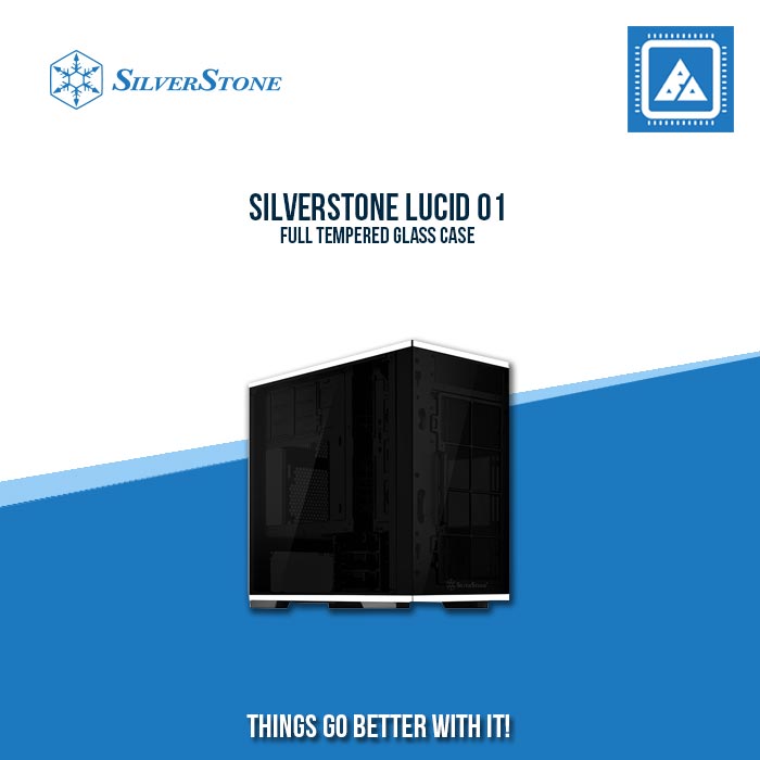 SILVERSTONE LUCID 01 FULL TEMPERED GLASS CASE SILVERSTONE LUCID 01 FULL TEMPERED GLASS CASE